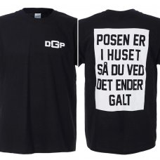 Den Gale Pose - Sort T-Shirt - Posen Er I Huset 