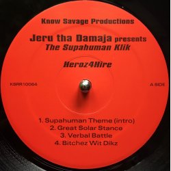 Jeru The Damaja presents The Supahuman Klik - Heroz 4 Hire, 2xLP