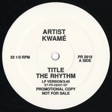 Kwamé - The Rhythm, 12", Promo