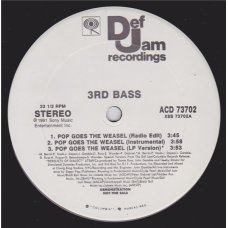 3rd Bass - Pop Goes The Weasel, 12", Promo