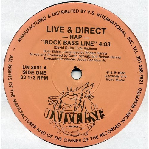 Live & Direct - Rock Bass Line, 12"