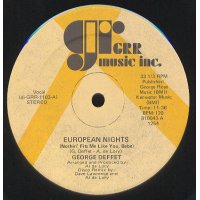 George Deffet - European Nights (Nothin' Fits Me Like You Babe), 12"