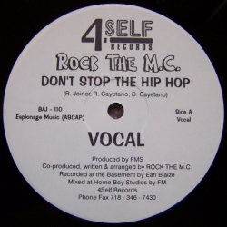 Rock The M.C. - Don't Stop The Hip Hop, 12"