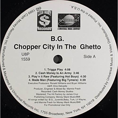 B.G. - Chopper City In The Ghetto, LP, Promo
