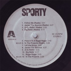 Sporty - Jackin' For Bounce, LP