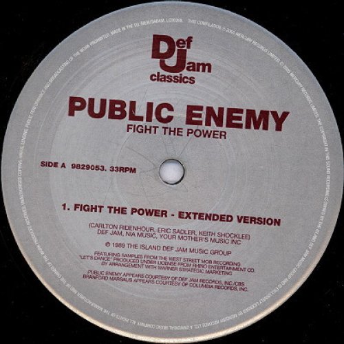 Public Enemy - Fight The Power, 12", Reissue