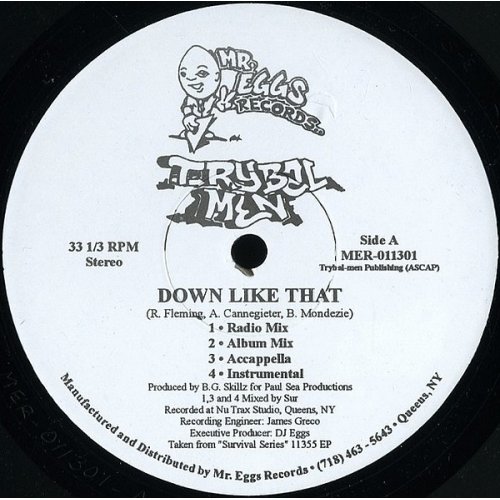 Trybel Men - Down Like That / Greenary (What Would Do For...), 12"