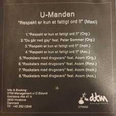 U-Manden - Respekt Er Kun Et Fattigt Ord, CD