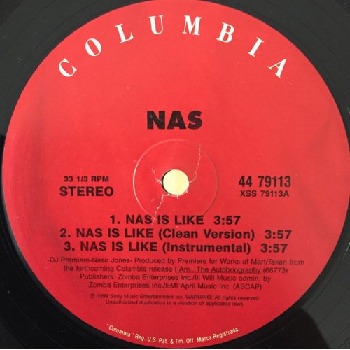 Nas - Nas Is Like / Dr. Knockboots, 12"
