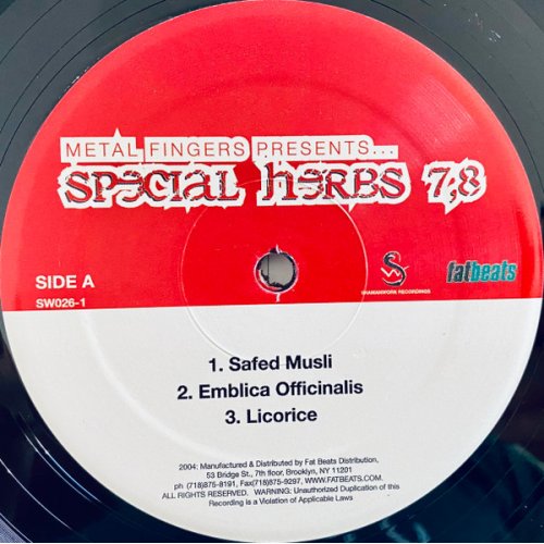 Metal Fingers - Special Herbs Vol. 7 & 8, 2xLP