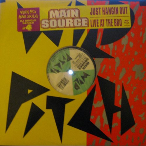 Main Source - Just Hangin Out / Live At The BBQ, 12", Reissue