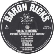 Baron Ricks Featuring Cypress Hill & Self Scientific - Rags To Riches / Harlem River Drive, 12"