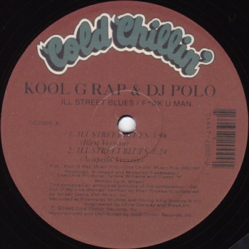 Kool G Rap & DJ Polo - Ill Street Blues / F*@K U Man, 12", Reissue