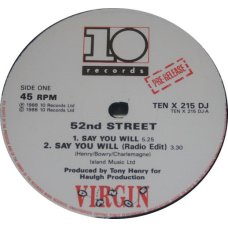 52nd Street - Say You Will, 12", Promo