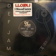 L.L. Cool J - I Need Love, 12", Promo