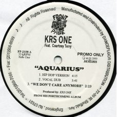 KRS ONE Feat. Courtney Terry - Aquarius, 12", Promo
