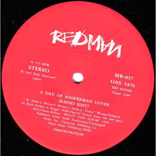 Redman - A Day Of Sooperman Lover, 12", Reissue