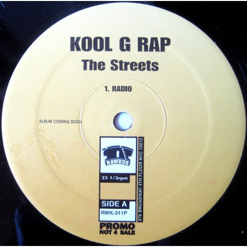 Kool G Rap - The Streets, 12", Promo