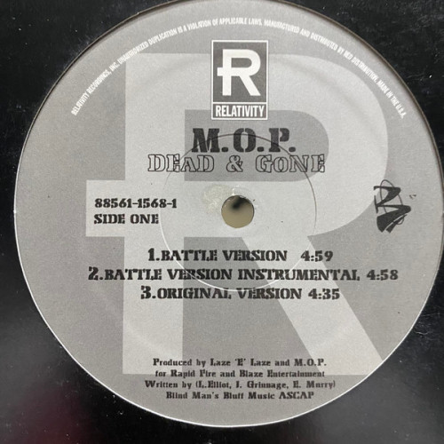 M.O.P. - Dead & Gone / Stick To Ya Gunz, 12"
