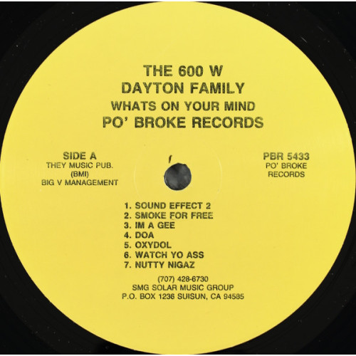 The 600 W Dayton Family - What's On Your Mind, LP