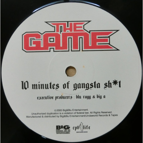 The Game - 10 Minutes Of Gangsta Sh*t / Luv 4 Dem Gangstaz (remix), 12"
