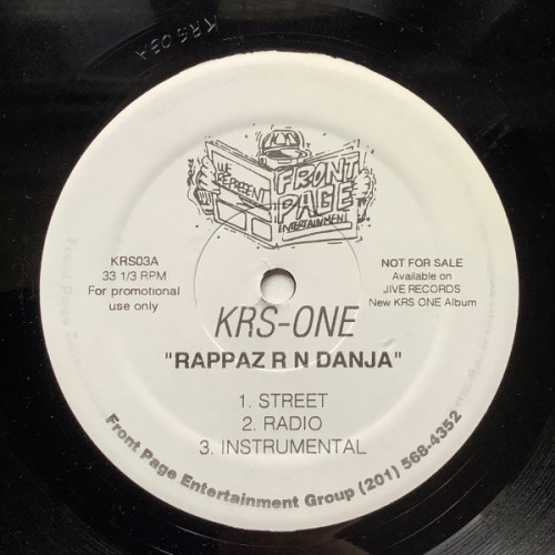 KRS-One - Rappaz R N Dainja, 12", Promo