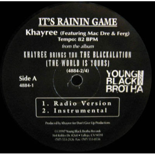 Khayree - It's Rainin Game, 12"