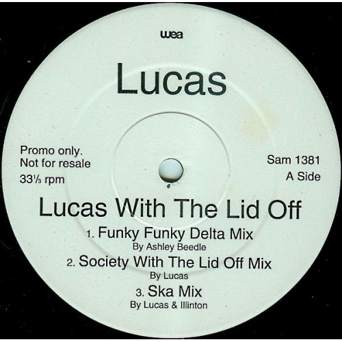 Lucas - Lucas With The Lid Off / CityZen, 2x12", Promo