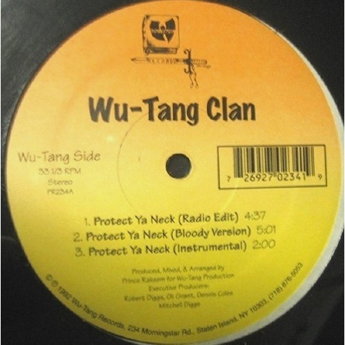 Wu-Tang Clan - Protect Ya Neck, 12", Repress