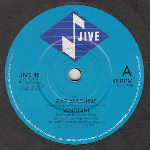 Whodini - Rap Machine, 7"