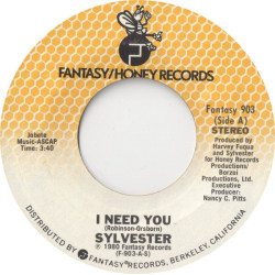 Sylvester - I Need You, 7"