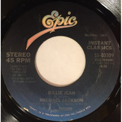 Michael Jackson - Billie Jean, 7", Reissue