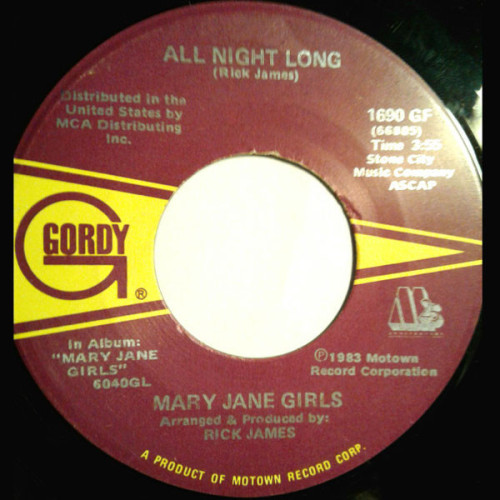 Mary Jane Girls - All Night Long, 7"