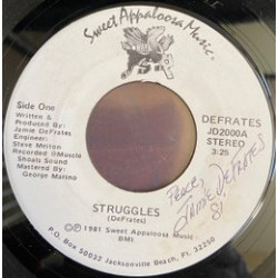 Jamie DeFrates - Struggles / Harboring, 7"