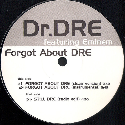 Dr. Dre Featuring Eminem - Forgot About Dre, 12"