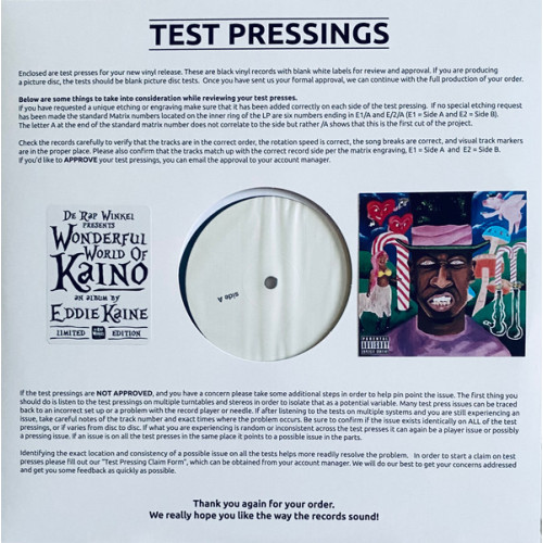 Eddie Kaine - Wonderful World Of Kaino, LP, Test Pressing