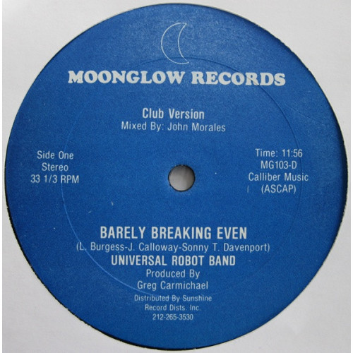 Universal Robot Band - Barely Breaking Even, 12"