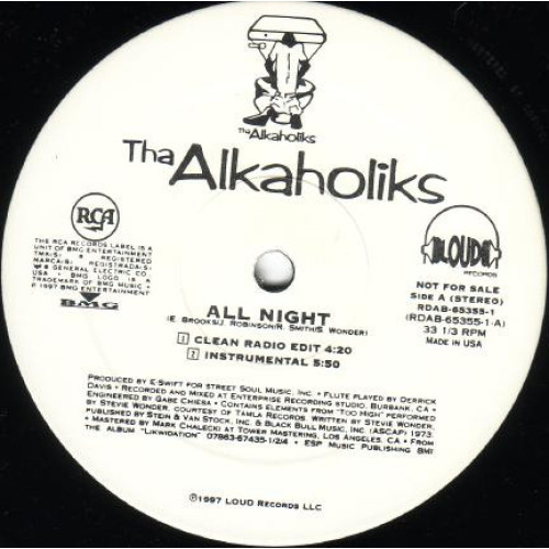 Tha Alkaholiks - All Night, 12", Promo