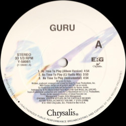 Guru - No Time To Play, 12"