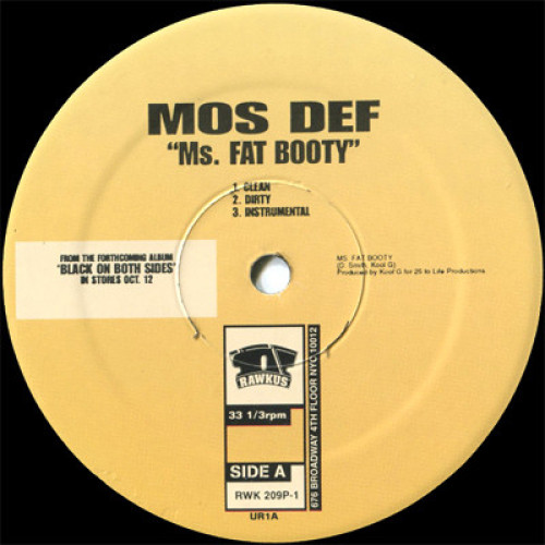 Mos Def - Ms. Fat Booty / Do It Now / Mathematics, 12", Promo