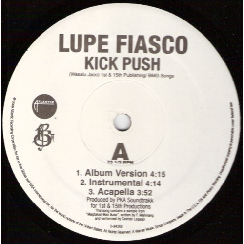 Lupe Fiasco - Kick Push / Just Might Be Okay, 12"