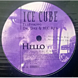 Ice Cube Featuring Dr. Dre & MC Ren - Hello, 12", Promo