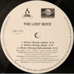 Lost Boyz - What's Wrong, 12"