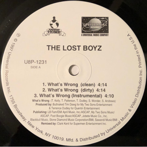 Lost Boyz - What's Wrong, 12"