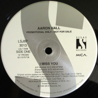 Aaron Hall - I Miss You, 12", Promo