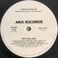 Various - Various Singles - Hot Ballads, 12", Promo