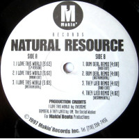 Natural Resource - I Love This World / Bum Deal (Remix) / They Lied (Remix) , 12"