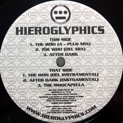 Hieroglyphics - The Who / After Dark, 12"