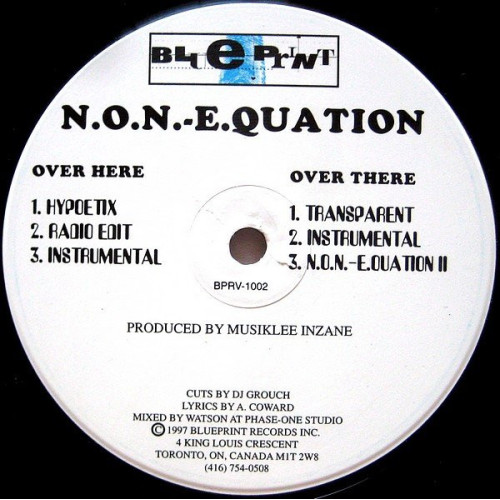 N.O.N.-E.Quation - Hypoetix, 12"