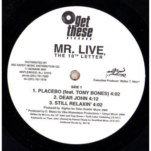 Mr. Live - The 10th Letter, 12"